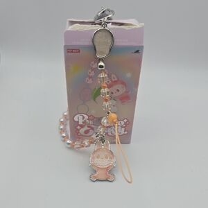 Big Into Energy BIE Happiness Labubu Wristlet Phone Charm (NIB)✨️🧡✨️